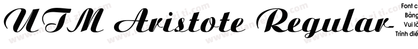 UTM Aristote Regular字体转换